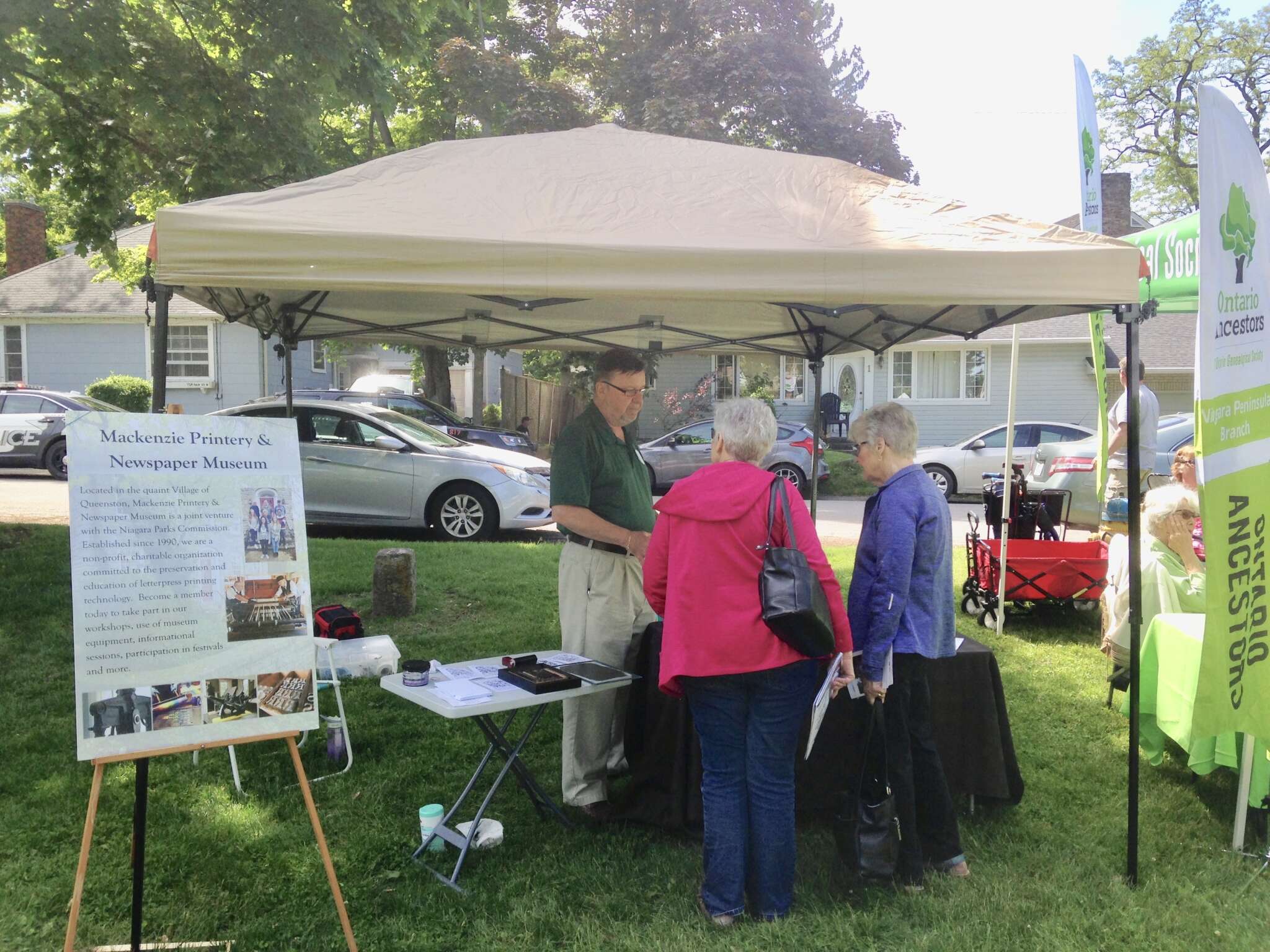 Information and demonstration at the Grimsby Museum to commemorate the 205th anniversary of the battle on June 8th, 1913.